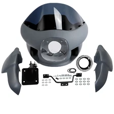 Front Upper Lower Fairing Windshield For Harley Softail Street Bob Low Rider 18+