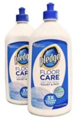 2x Pledge Floor Care Squirt & Mop Glade Scent Multi Surface Cleaner - 27oz - New
