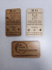 Wood Business Cards - 40 Cards Custom Laser Engraved Design Service Is Included