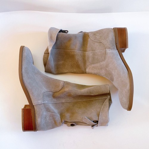 Sole Society Calanth Gray Suede Boots 