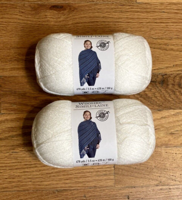 Loops & Threads Woolike Simili-Lane Ivory #21 Super Fine 3.5 oz. 678 Yards Yarn