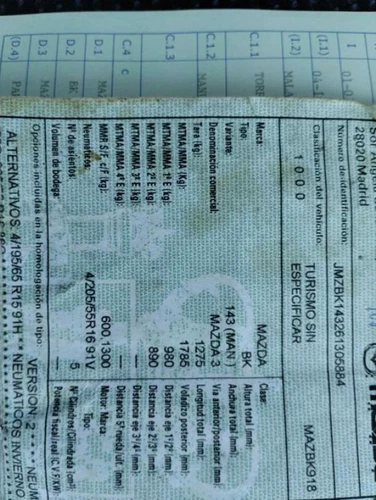 Wischermotor Vorne At für MAZDA 3 BERLINA (BK) 1.6 CRDT Active+ 2005 1517458 - Bild 9 von 10