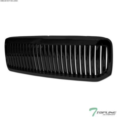 Topline For 1999-2004 F250/Excursion Vertical Front Hood Bumper Grille - Black