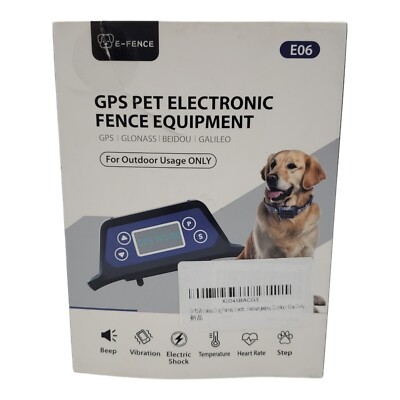 E-FENCE GPS Wireless Dog Fence,Dog Collar Electric Wireless