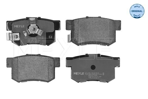 Plaquettes de frein Meyle 025 242 3114/W anti-bruit et sans vibrations pour étrier OE