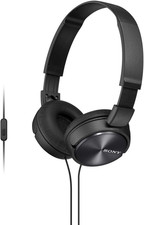 MDR-ZX310AP ZX Series Wired on Ear Headphones with Mic, Black