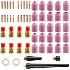 58 PCS TIG Welding Torch Kit 040"~1/8" Gas Lens Setup WP-9/20/25