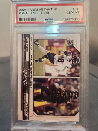 2024 PANINI INSTANT NFL #111 CALEB WILLIAMS/JAYDEN DANIELS PSA 10