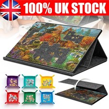 1000pcs Puzzle Board w/ 6 Sorting Trays Tilting Foldable Lightweight Felt Jigsaw