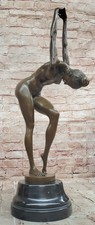 Museum Quality Cesaro Bronze Nude Dancer Figurine Decorative Artwork Gift Deco