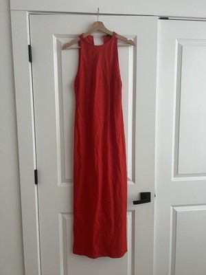 Massimo Dutti Red Sleeveless Maxi Dress   Size S