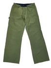 PRANA Breathe Women's Climbing Pants Size Large Olive Green Buckle