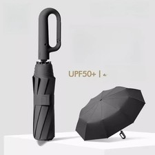 Ring Buckle Design Fully Automatic Umbrella for Men Folding Extra Large Strong S