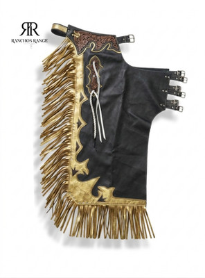 Rodeo Leather Bull Riding Chaps | Western Cowboy Rodeo Gear   Custom Design