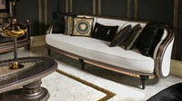 Modernes Wohnzimmer Set Aus Holz Und Textil In Weiß