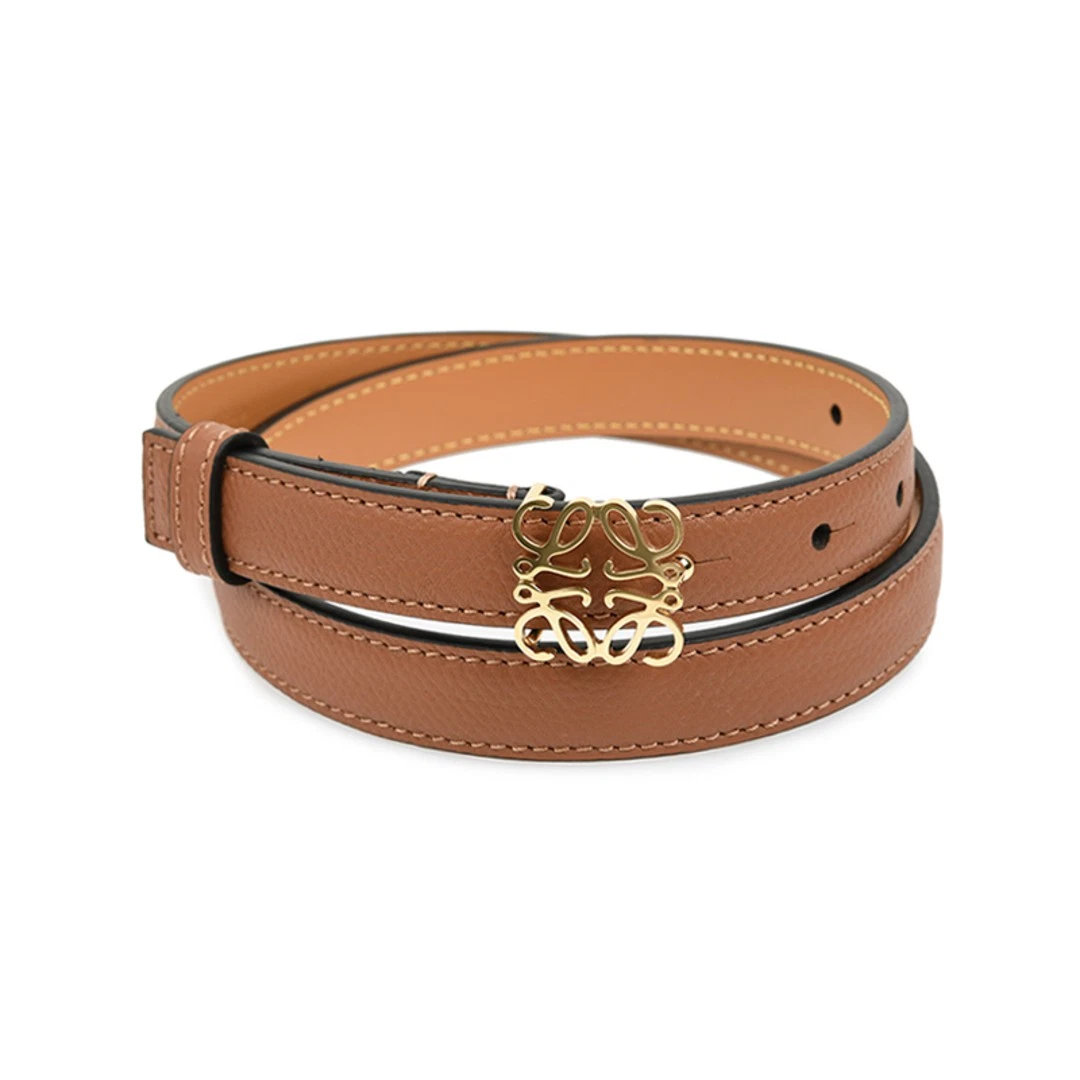 Loewe Gurtel Curved Buckle Tan Leather Belt Made in Spain Size 30 32 S Loewe Curved Buckle Leather Belt - Bergdorf Goodman main image 4