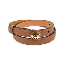 LOEWE Anagram Leather Tan Gold Italian E821Z15X02-2526 Women's Belt