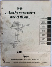JOHNSON OMC 1969 OUTBOARD MOTOR 4HP SERVICE MANUAL