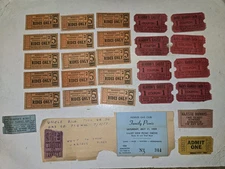 28 Vintage 50's Amusement Park Tickets,Riverview Park,New Jersey,Majestic Midway
