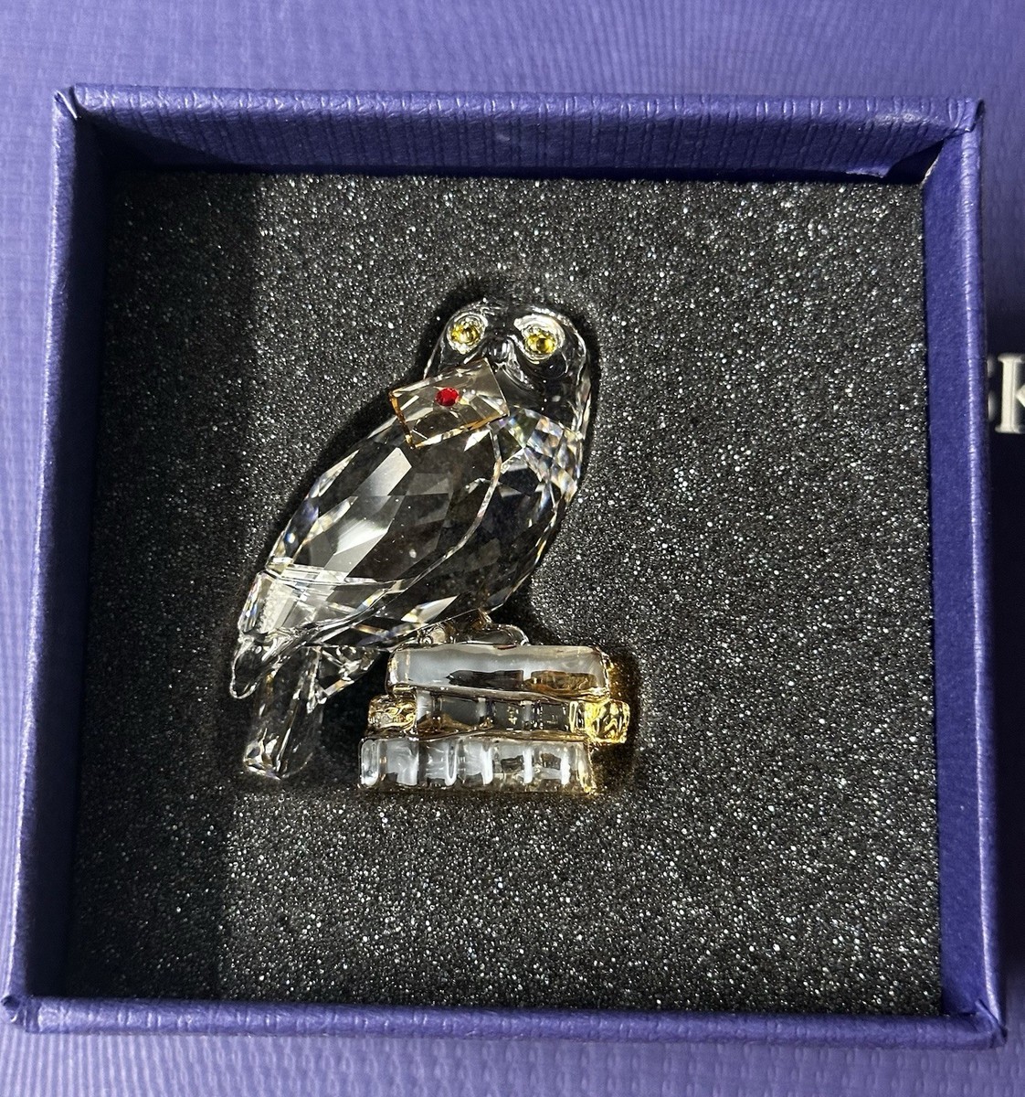 NIB Swarovski Harry Potter Hedwig Symbol Of Wisdom Crystal