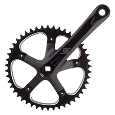 Origin8 Track/SS Crankset, 170mm x 46t, Black