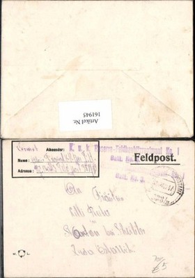 161945,K.K. Feldpost 388/III a Res. Feldhaubitz Reg. 1