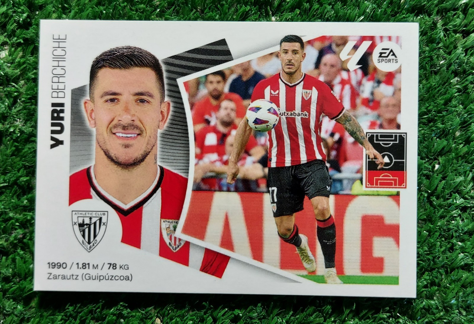 FIGURINA CALCIATORI PANINI LIGA 2024/25 ATHLETIC N°10 YURI 2025 ⚽️
