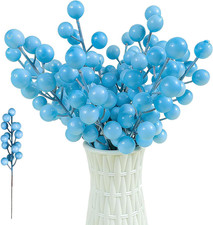 24 Pcs Christmas Berries Stems Artificial Berry Stems for Christmas Tree Ornamen