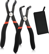 2pc Push Pin Pliers Set 30 80 Degree Automotive Clip Panel Trim Removal Tools