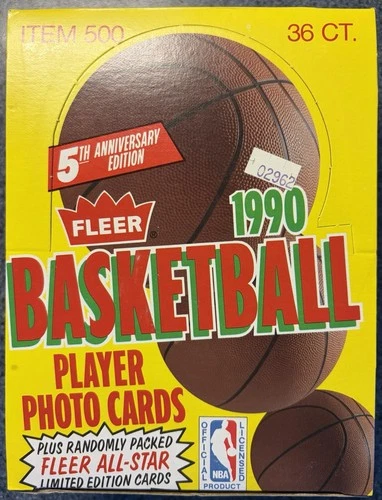 1990 FLEER BASKETBALL Wax Box OPENED FROM A SEALED CASE 5/23/26! Jordan PSA 10