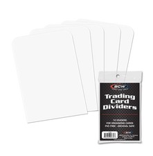 New 100 ct BCW Standard Trading Card Dividers for Storage Boxes