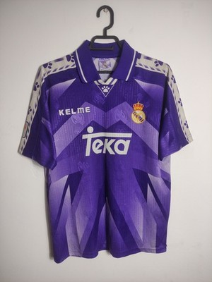 Real Madrid 1995 1996 Away Shirt Vintage Football Jersey Kelme