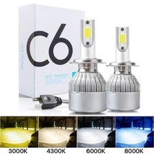 ASLENT LED Car Headlight Bulbs 36W 6000K 12V Multiple Socket Types