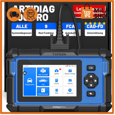 OBD2 Diagnosegeraet 9 Funktionen Auto Fehler auslesen Topdon ArtiDiag600 Pro KFZ