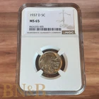 1937 D Buffalo Nickel MS65 NGC