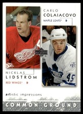 2002-03 UD Artistic Impressions Common Ground Carlo Colaiacovo/Nicklas Lidstrom