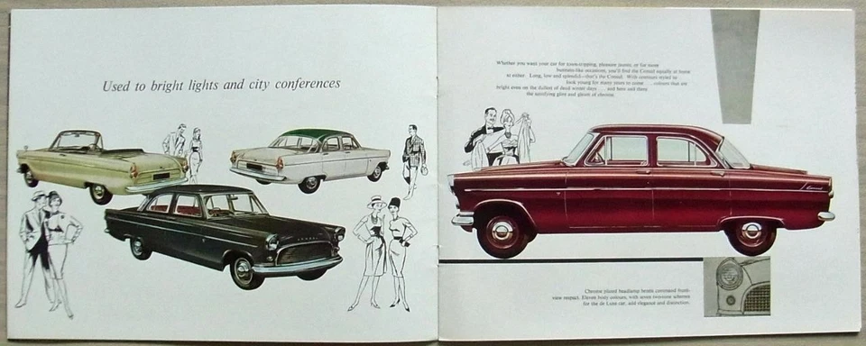 FORD CONSUL 375 SALOON & CONVERTIBLE Car Sales Brochure Feb 1961 #H3258/261 - Image 2 of 4