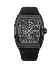 POLICE Men Analog Quartz Casual Watch Classic Dress Black Dial Waterproof Rectan