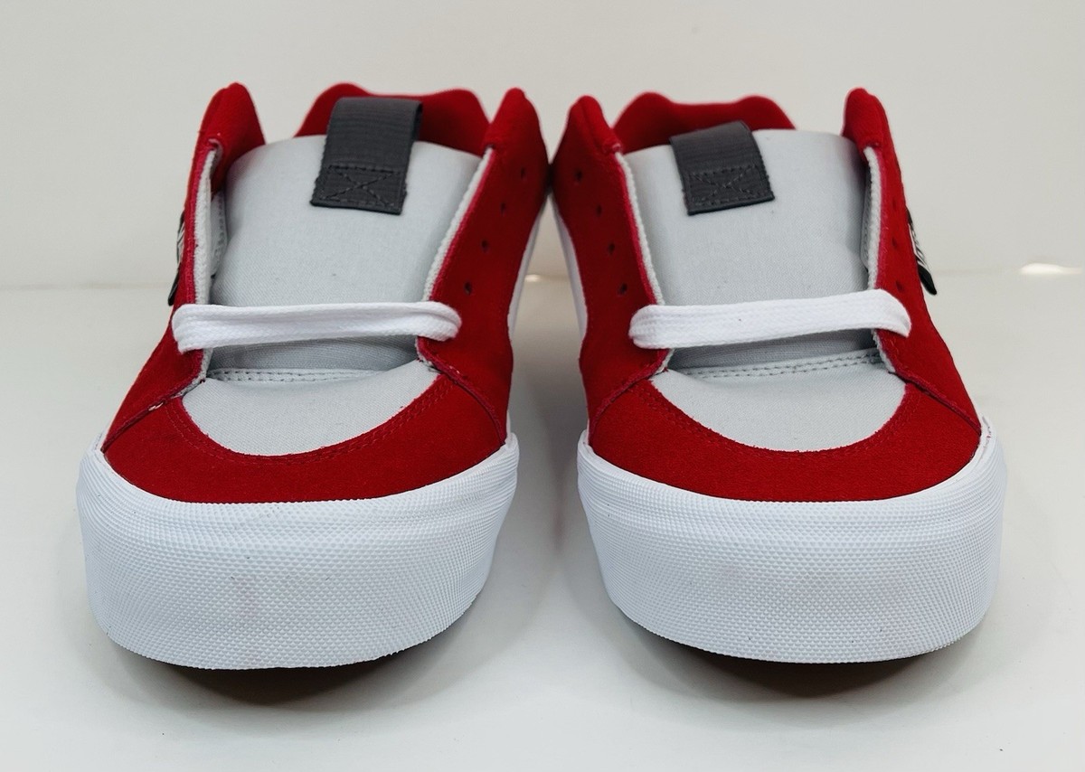 Vans Men\'s Chukka Push Red True White Canvas Suede shoes Size 11.5 NIB Suede Vans Chukka Red Vans Suede Chukka Low Pro Men main image 3