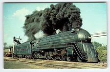 Baltimore & Ohio 5301 The Cincinnatian Steam Train 1977 Postcard
