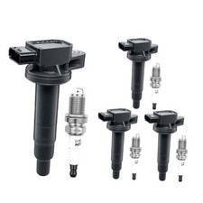 UF316 Ignition Coil Pack and 7090 Double Iridium Spark Plugs Compatible with