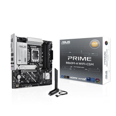ASUS Prime B860M-A WiFi-CSM Offers DDR5, PCIe 5.0, Two M.2 Slots, Wi-Fi 6E, 2...