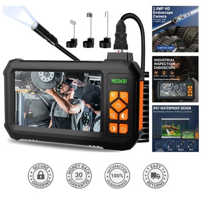 High-Resolution Endoscope Camera with IPS Screen for Automotive & Household Use