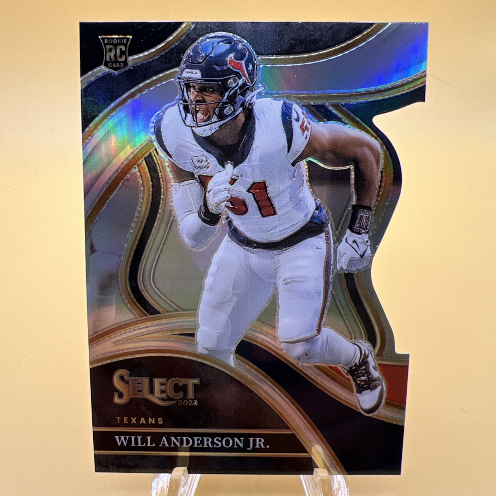 2023 Panini Select #207 Will Anderson Jr. Black and Red Prizms Die Cuts