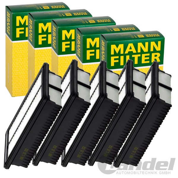 5X MANN-FILTER C 25 002 Luftfilter 5-STÜCK!-image