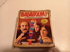 PA Jeu éducatif d’adresse equilibre Badaboum Capiepa Parker en bois vintage + bo
