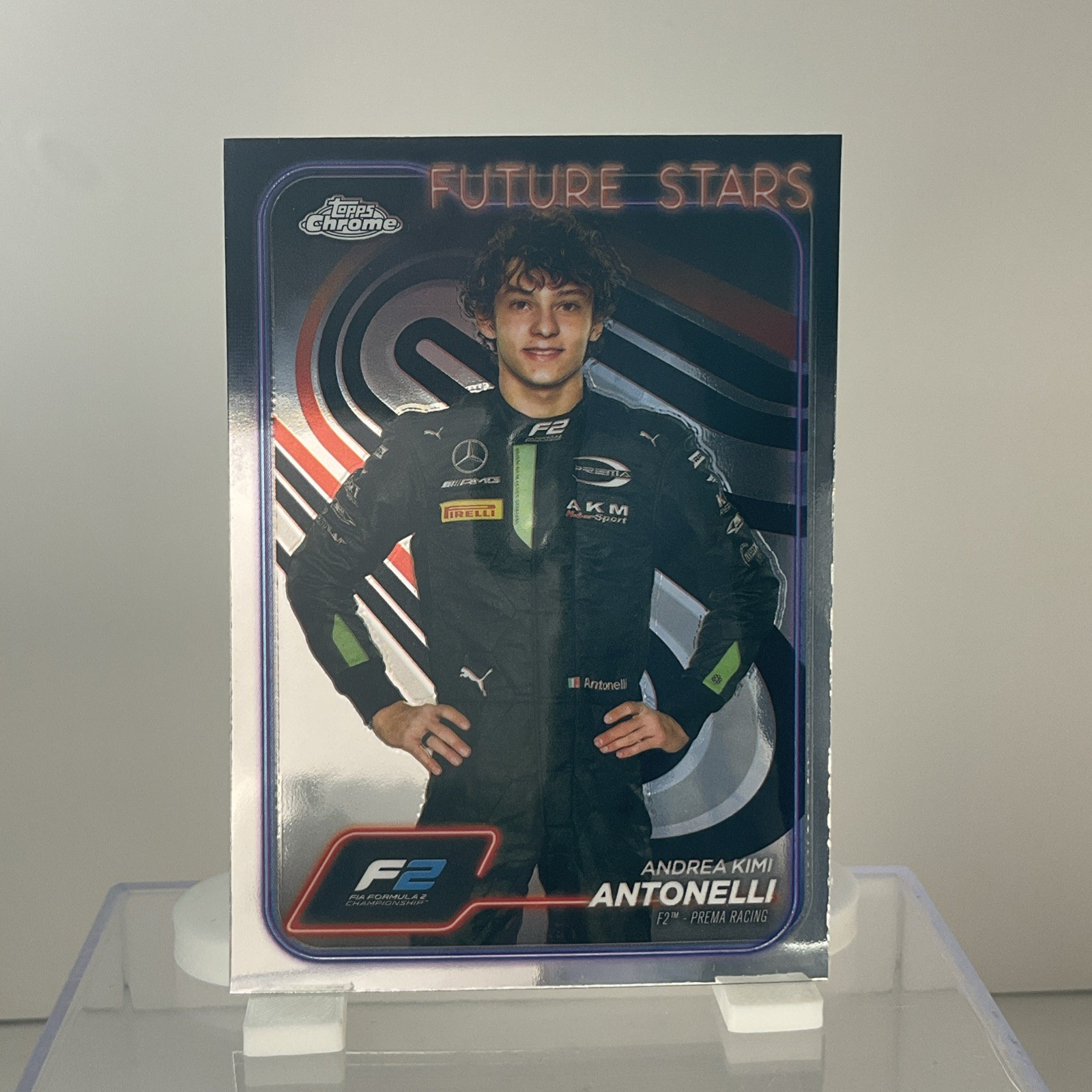 2024 Topps Chrome Formula 1 - F2 Drivers Future Stars Kimi Antonelli #22 (RC)