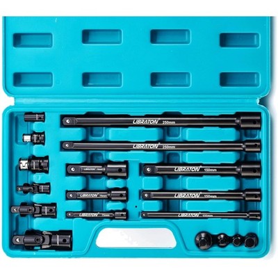 Steckschlüssel Verlängerung Set 1/4 3/8 1/2 Zoll Adapter Kreuzgelenke