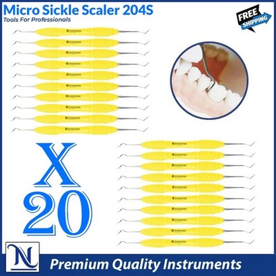 Sickle Scaler 204S   Dental Hand Instrument, Pro Periodontal Hygiene Pick Tool