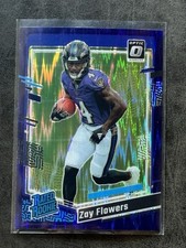 2023 Panini Donruss Optic - Rated Rookie Zay Flowers #210 Purple Shock Prizm